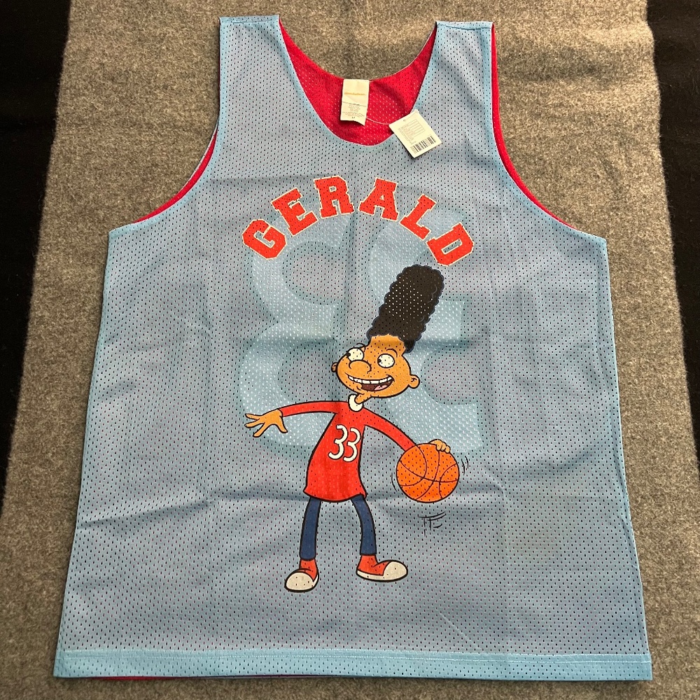 HEY ARNOLD! Gerald Reversible Tank Top Jersey NWT